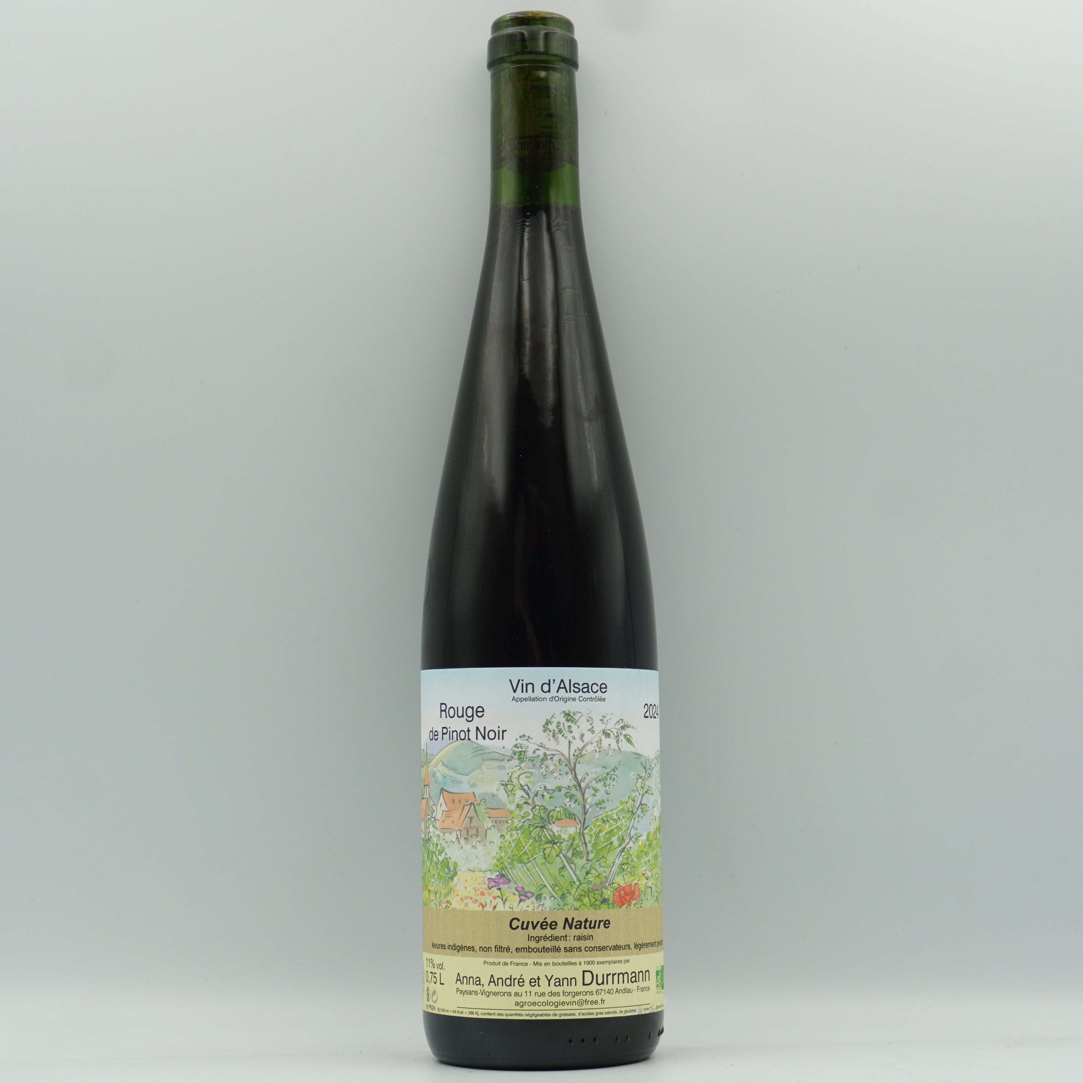 Domaine Durrmann, Rouge de Pinot Noir 2024 – Parched