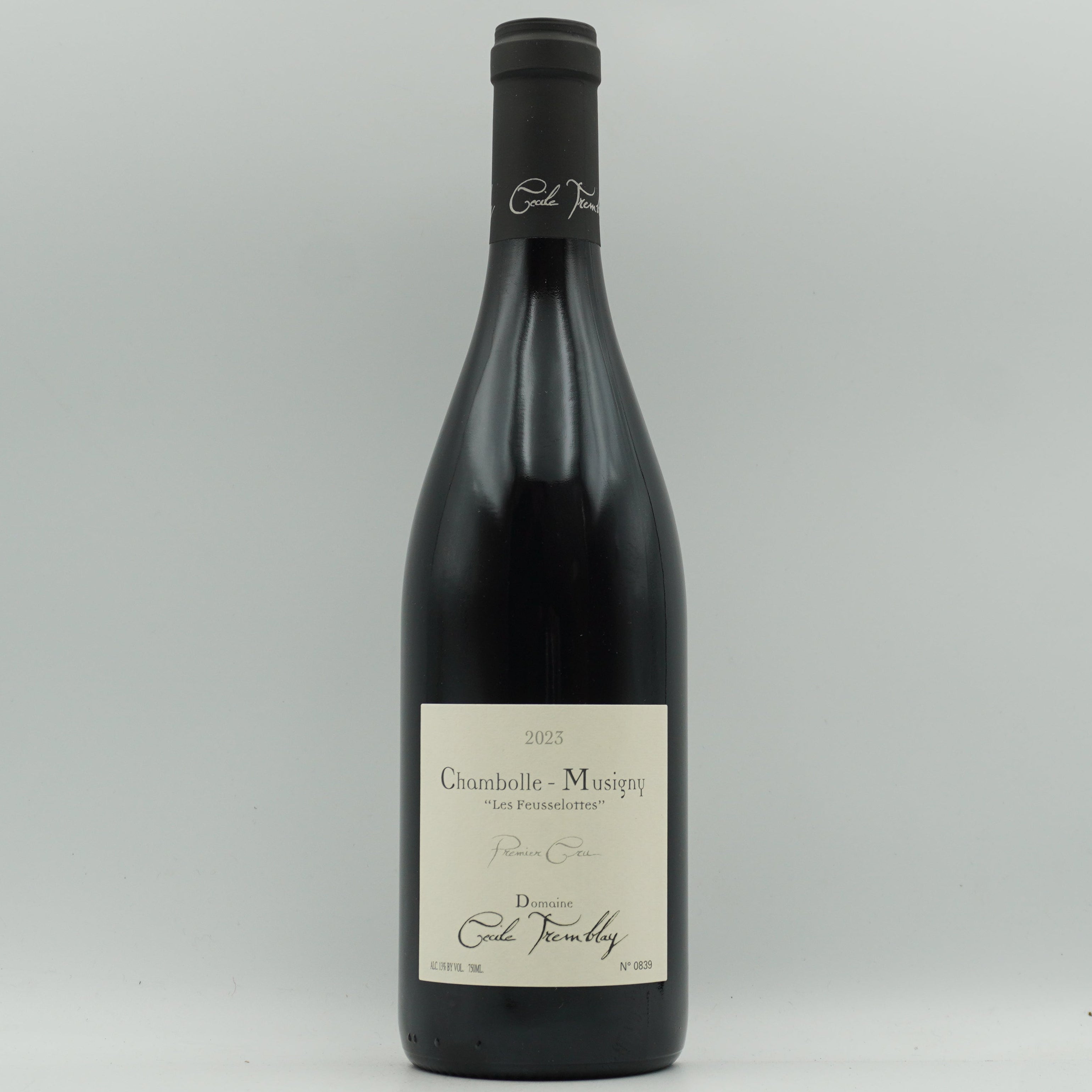 Cecile Tremblay, Chambolle Musigny 1er 'Feusselottes' 2023 – Parched
