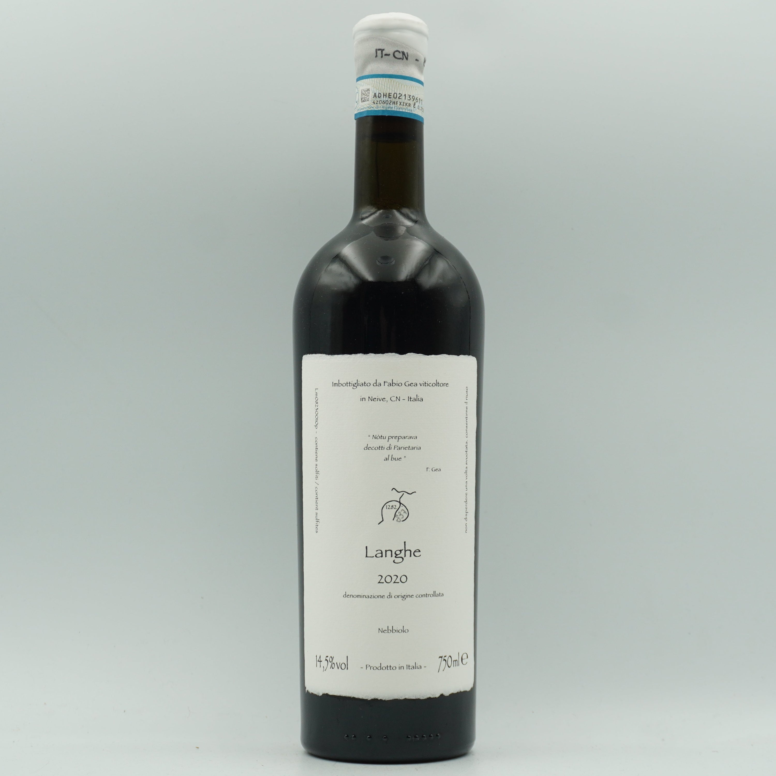 Fabio Gea, Notu preparava decotti di Parietaria al bue 2020