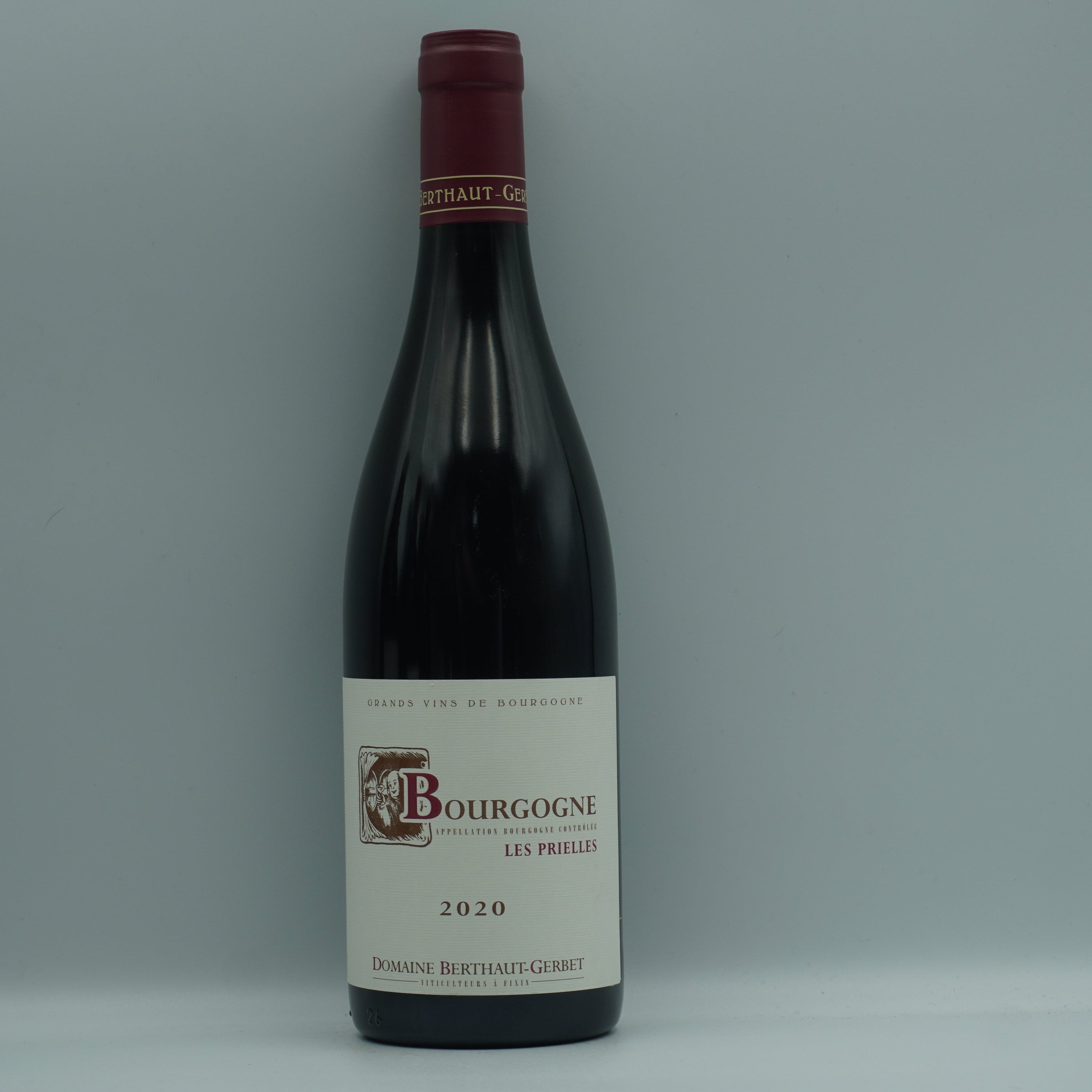 Domaine Berthaut-Gerbet, Bourgogne Rouge 'Les Prielles' 2020