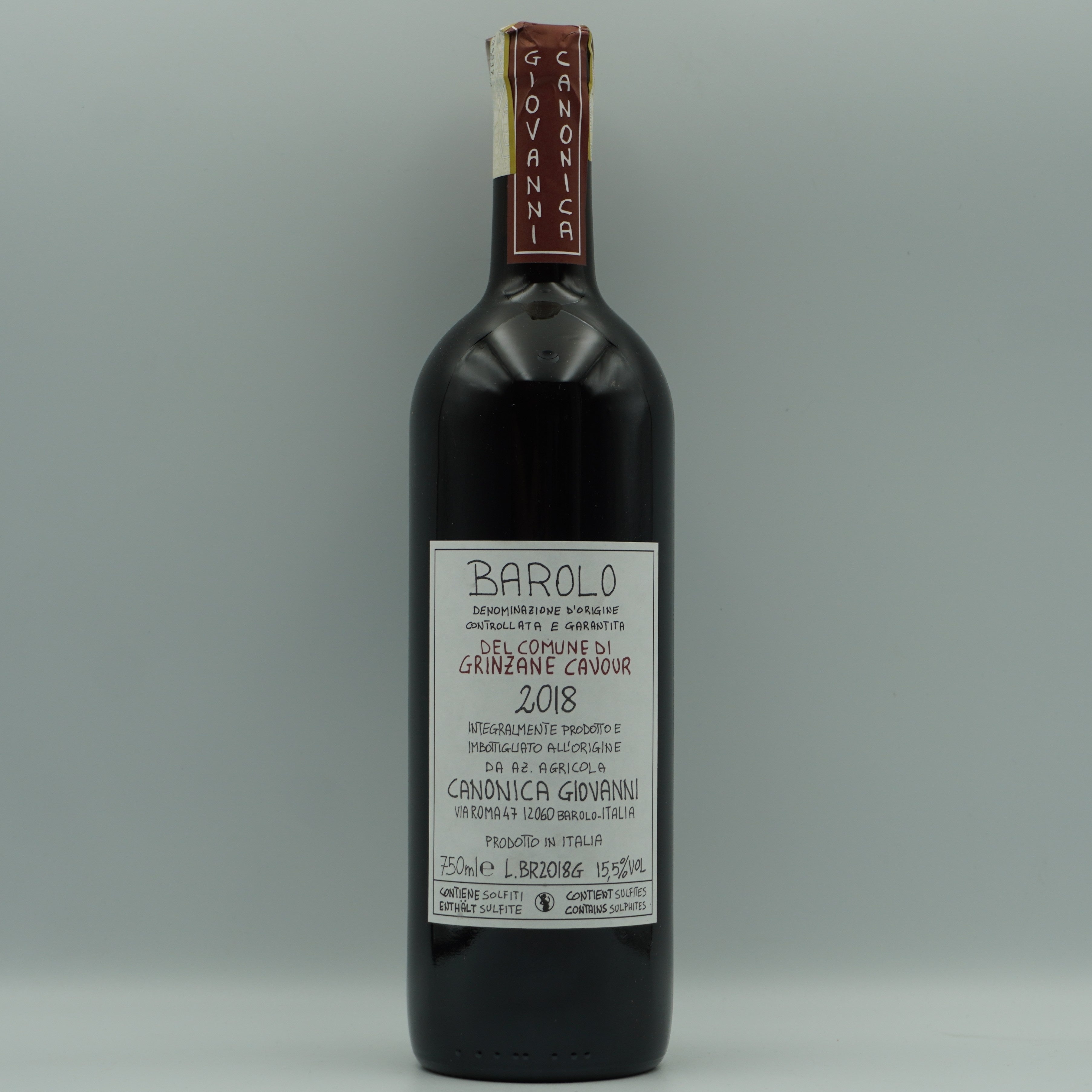 Giovanni Canonica, Barolo 'Grinzane Cavour' 2018 – Parched